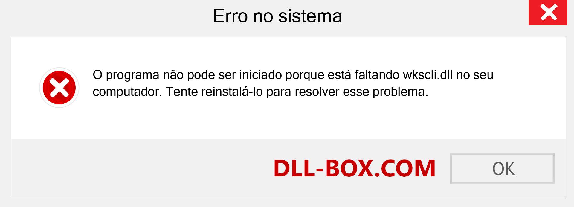 Arquivo wkscli.dll ausente ?. Download para Windows 7, 8, 10 - Correção de erro ausente wkscli dll no Windows, fotos, imagens